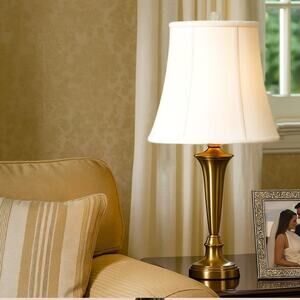 New Royal Designs Modified Bell Lamp Shade, White, 7.5 x 12 x 9.5